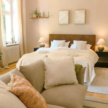 Apartment Big-size Bett Gartenapartment